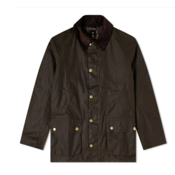 BARBOUR ASHBY Wax Cotton Jacket British Style MSRP $425 in OLIVE Great Reviews - Picture 11 of 13